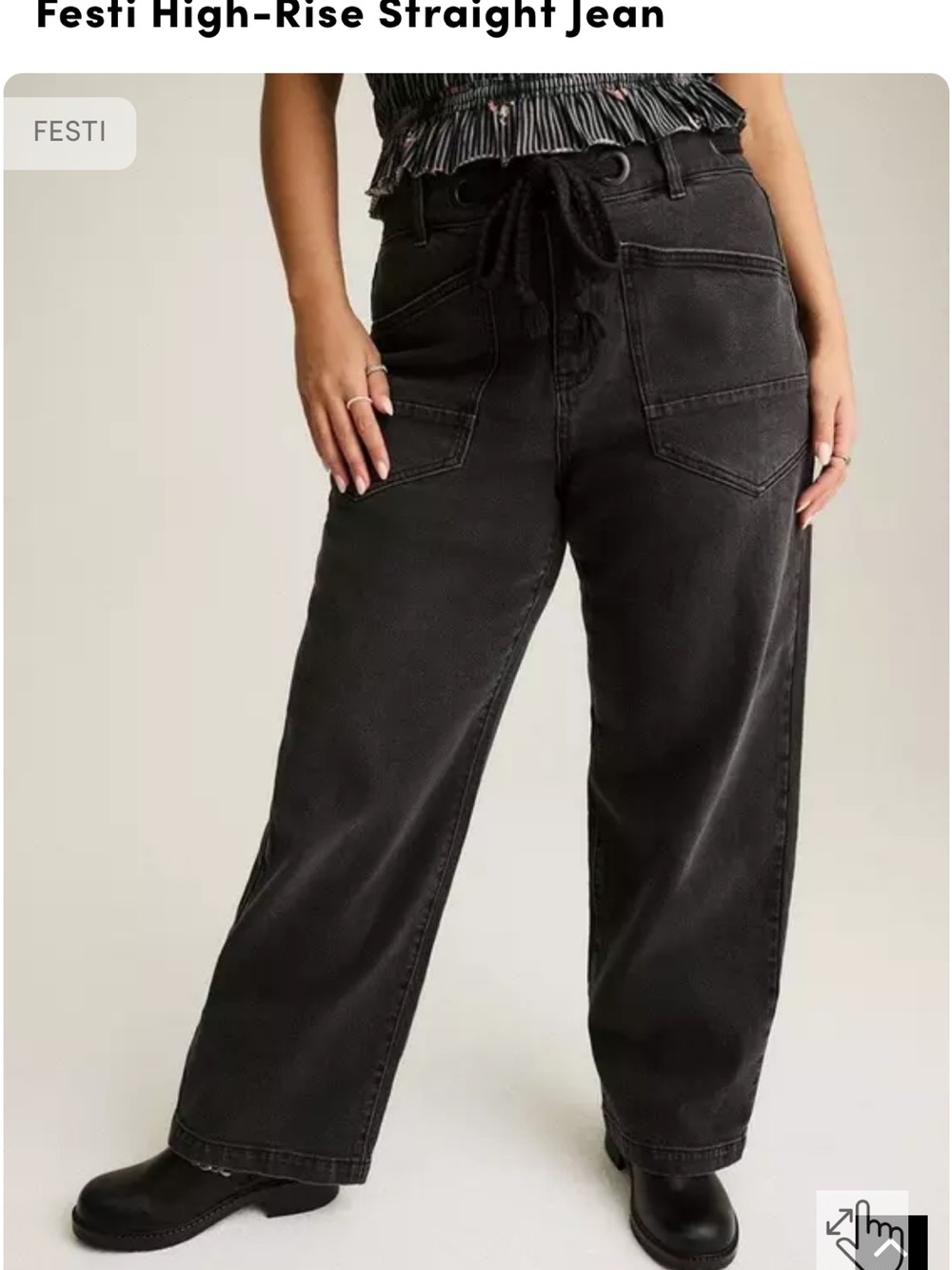 NWT torrid Black Relaxed Straight Jeans